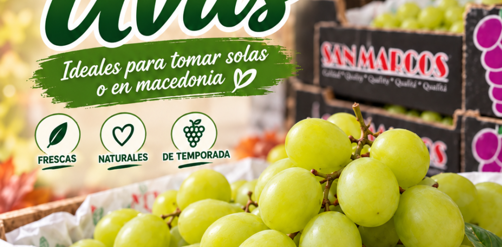 Uvas frescas en Frujuaida